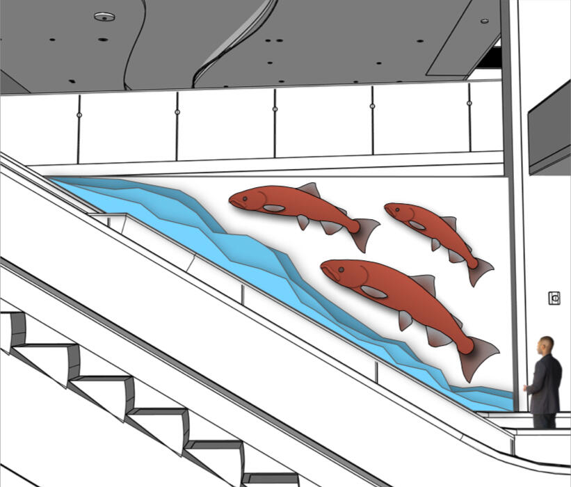 Chinook Falls (Full Installation Concept Art)